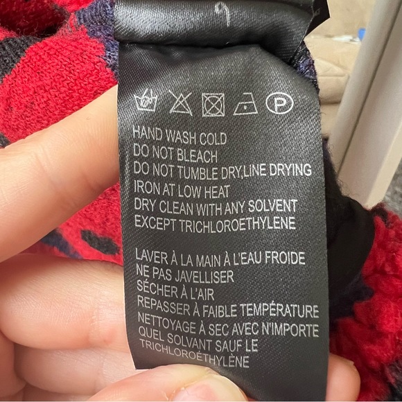 NWT FARM Rio Maxi heartberry fleece cardigan size XS S M L blue red green - Picture 10 of 12